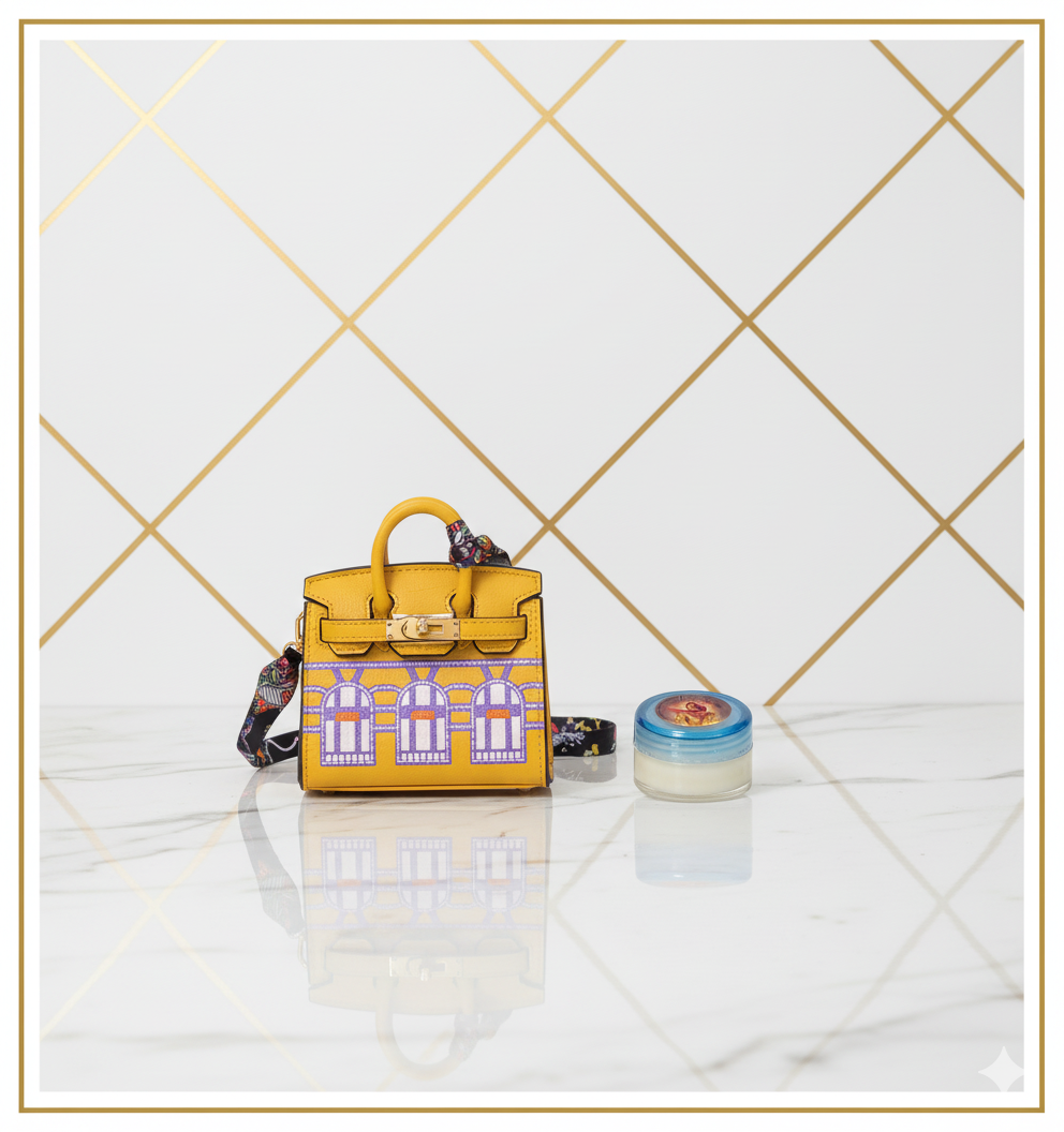 30ml Body Balm Candle with Pure handcraft lather bag