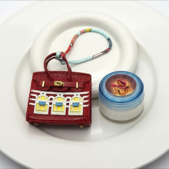 30ml Body Balm Candle with Pure handcraft lather bag