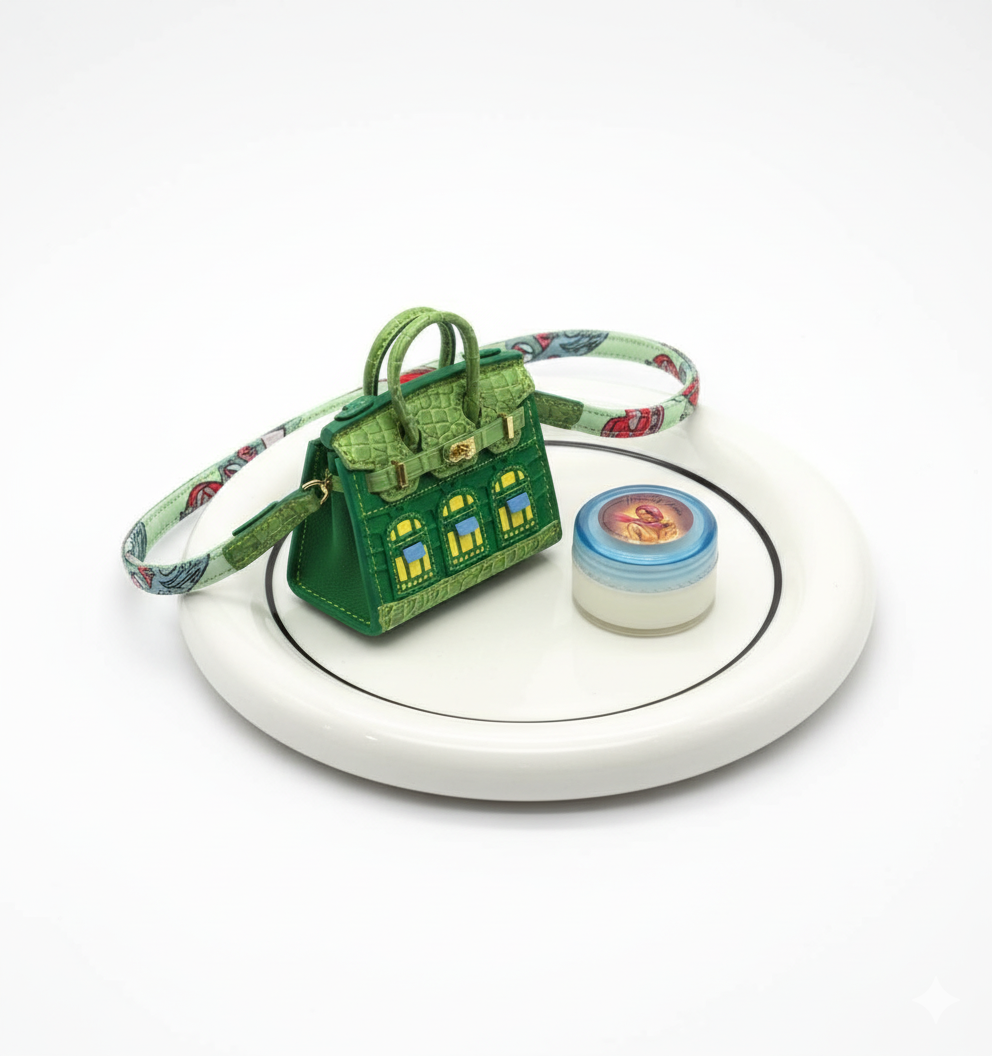 30ml Body Balm Candle with Pure handcraft lather bag