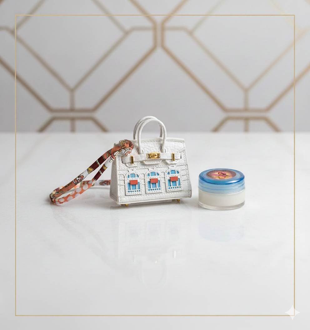 30ml Body Balm Candle with Pure handcraft lather bag