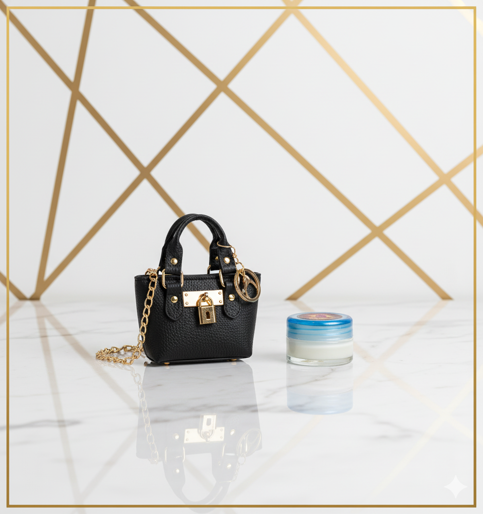 30ml Body Balm Candle with Pure handcraft lather bag